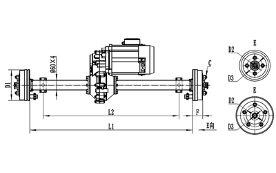 Cầu sau xe seríe HQ16